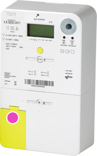 Slimme meter met gemarkeerde P1-poort