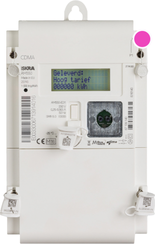 Slimme meter met gemarkeerde P1-poort